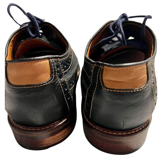 Johnston Murphy Shoes Mens Size 9.5 Blue Oxford Suede Leather Sheepskin Lace Up main image 8